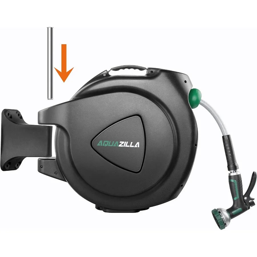 Hign-concerned Retractable Garden Hose Reel With Wall Mount