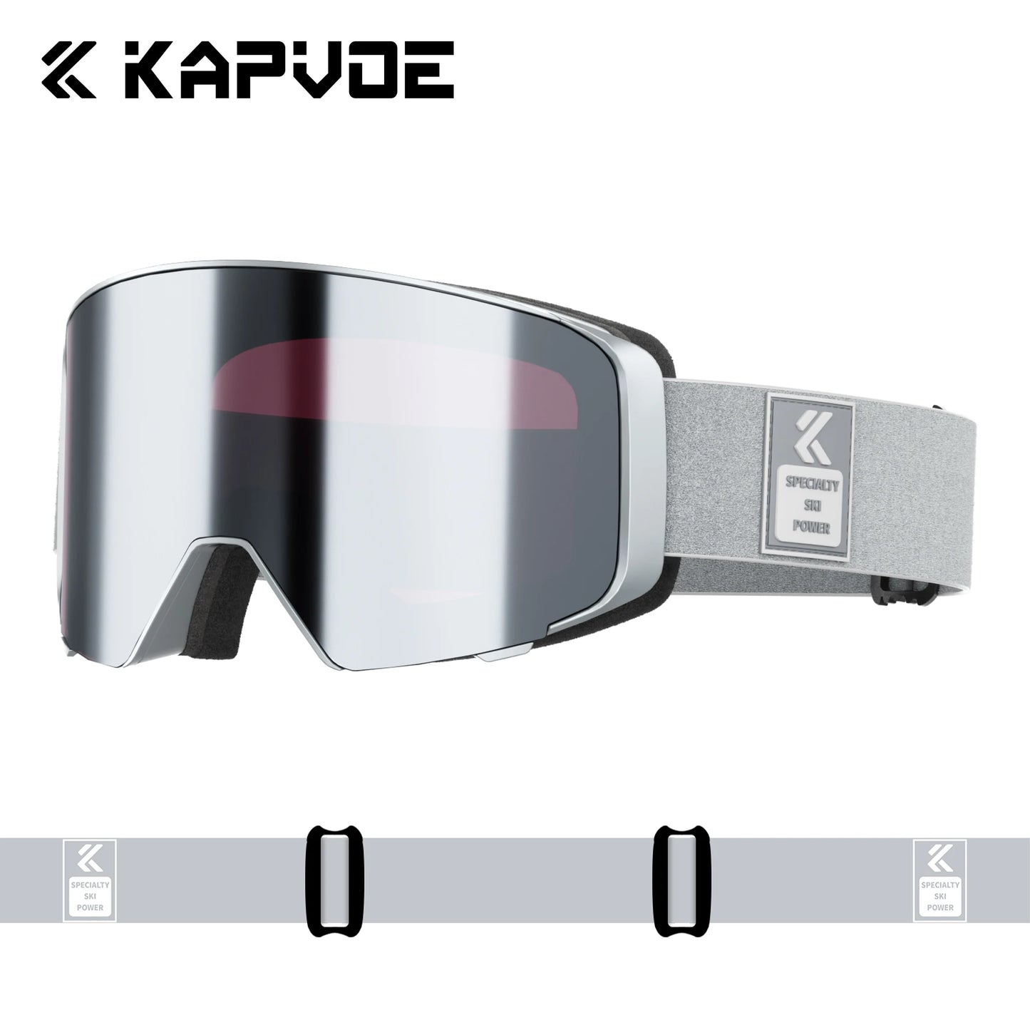 Kapvoe Outdoor Photochromic Ski Goggles Breathable Anti Fog