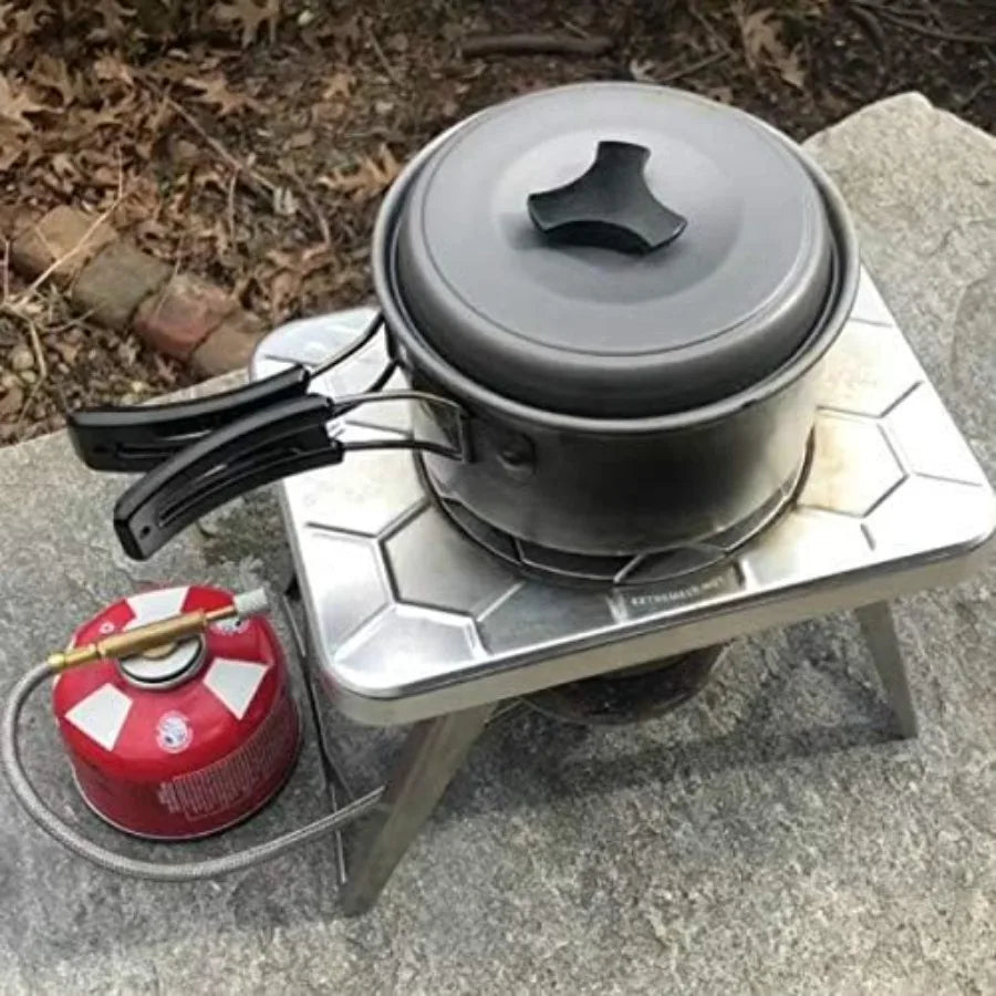 4 Piece Outdoor Camping Cooking Stove Prep Surface Set With Carrying Case