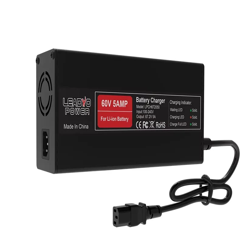 Lifepo4 Power 54.6V 58.8V 67.2V 5A Lithium Battery Charger