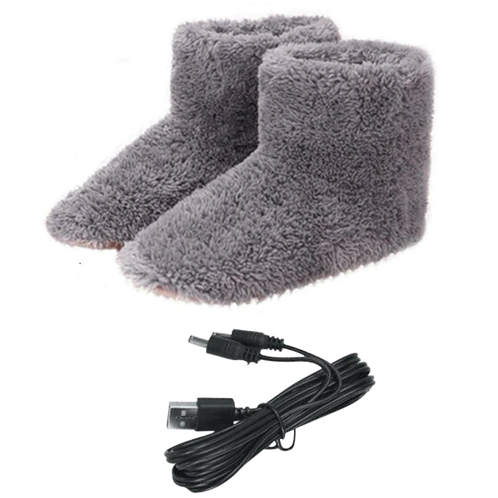 APWIKOGERCN Electric Heated Slippers for Men and Women Winter Warmth