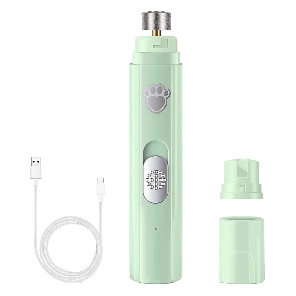 Shunmaii Electric Dog Nail Grinder LED Light USB Rechargeable