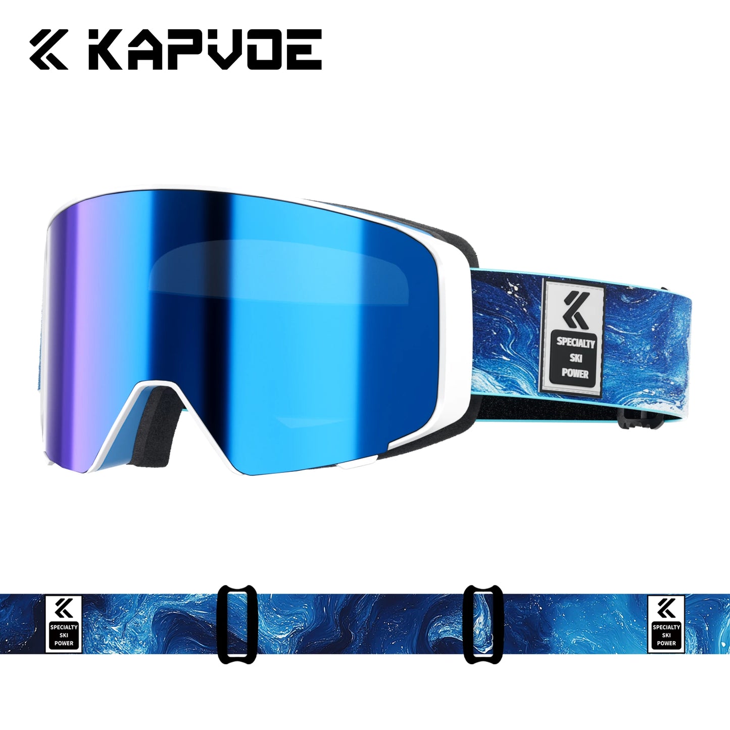 Kapvoe Outdoor Photochromic Ski Goggles Breathable Anti Fog
