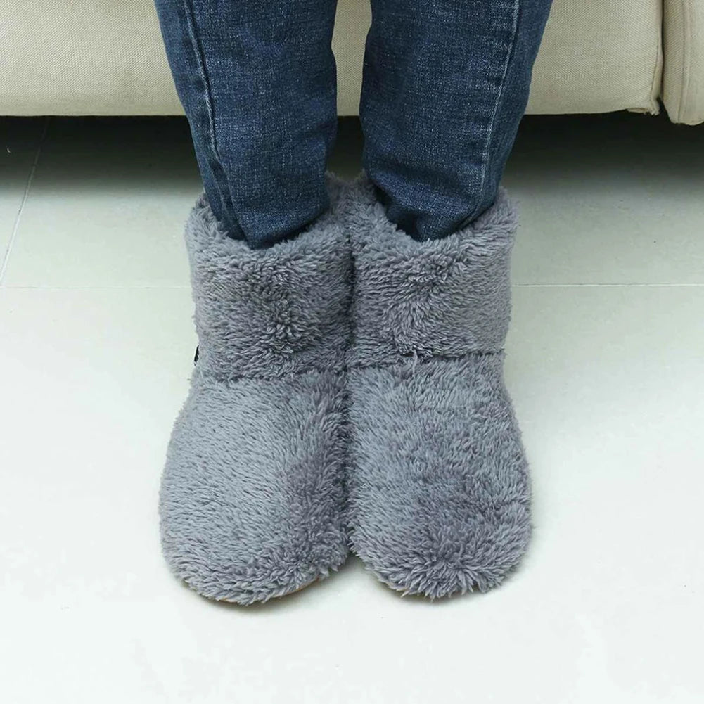 APWIKOGERCN Electric Heated Slippers for Men and Women Winter Warmth