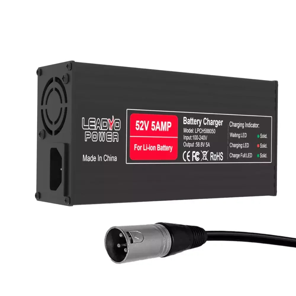 Lifepo4 Power 54.6V to 67.2V 5A Lithium Battery Charger