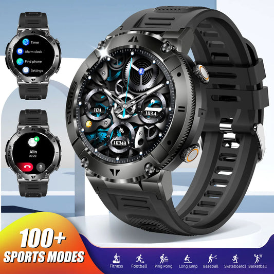 LaNikar Smart Watch Men TFT Display Bluetooth Call Health Monitor