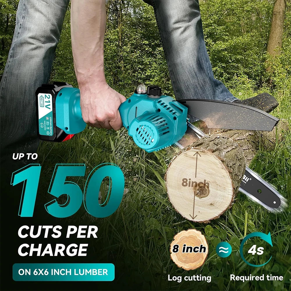 SeeSii Mini Cordless Chainsaw Kit For Wood Pruning