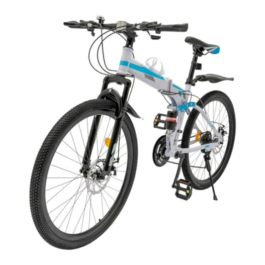 Fork 26 Inch Folding Mountain Bike 21 Speed Aluminum Frame