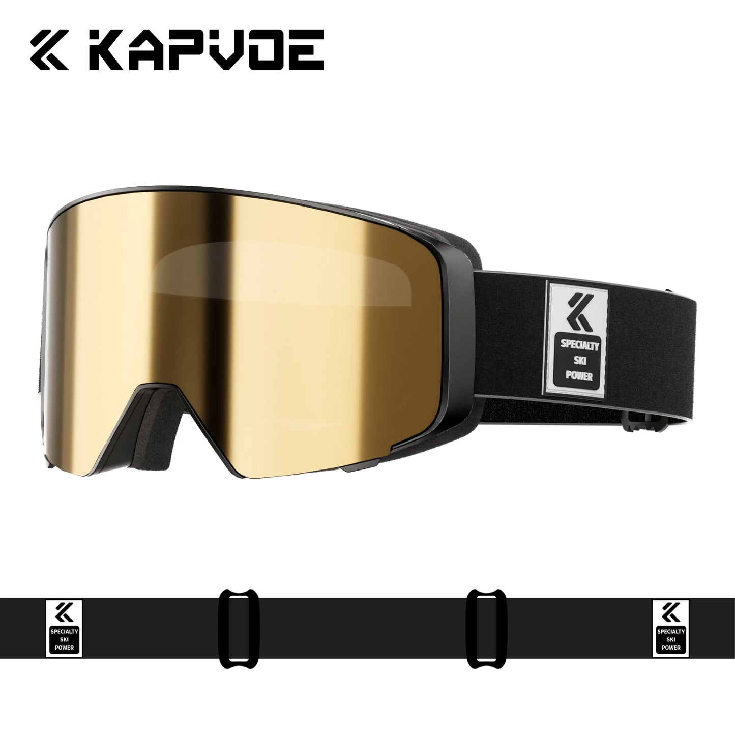 Kapvoe Outdoor Photochromic Ski Goggles Breathable Anti Fog