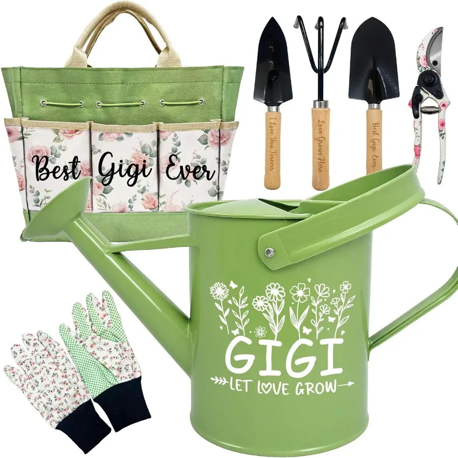 Hign-concerned Floral Gardening Tools Gift Set With Durable Organizer Tote