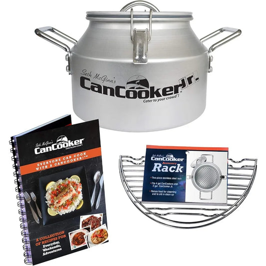 YTYIN Camping Cookware Junior Kit Steam Cooker Cooking Rack Cookbook