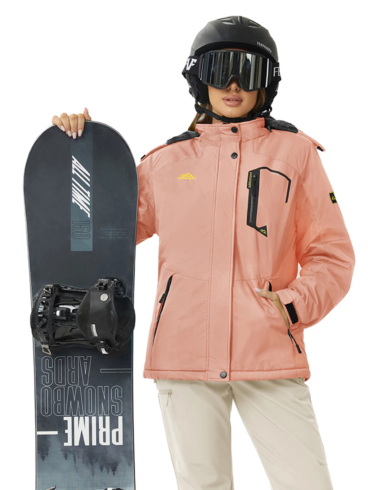 Cavva Women's Waterproof Insulated Ski Jacket With Hood Windproof