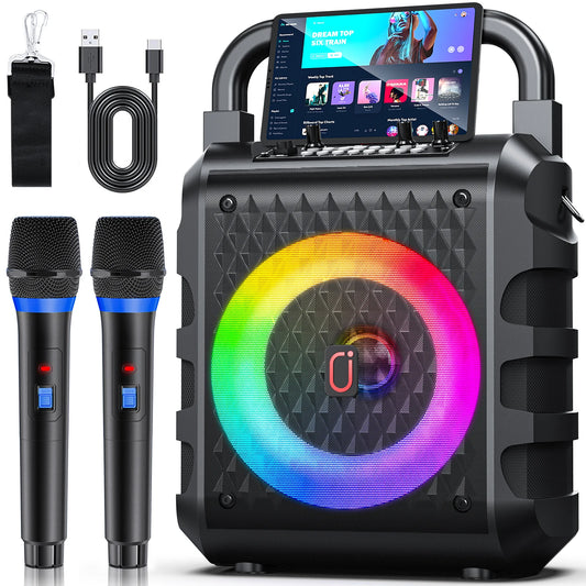 FanFun Wireless Karaoke Bluetooth Speaker With Microphone