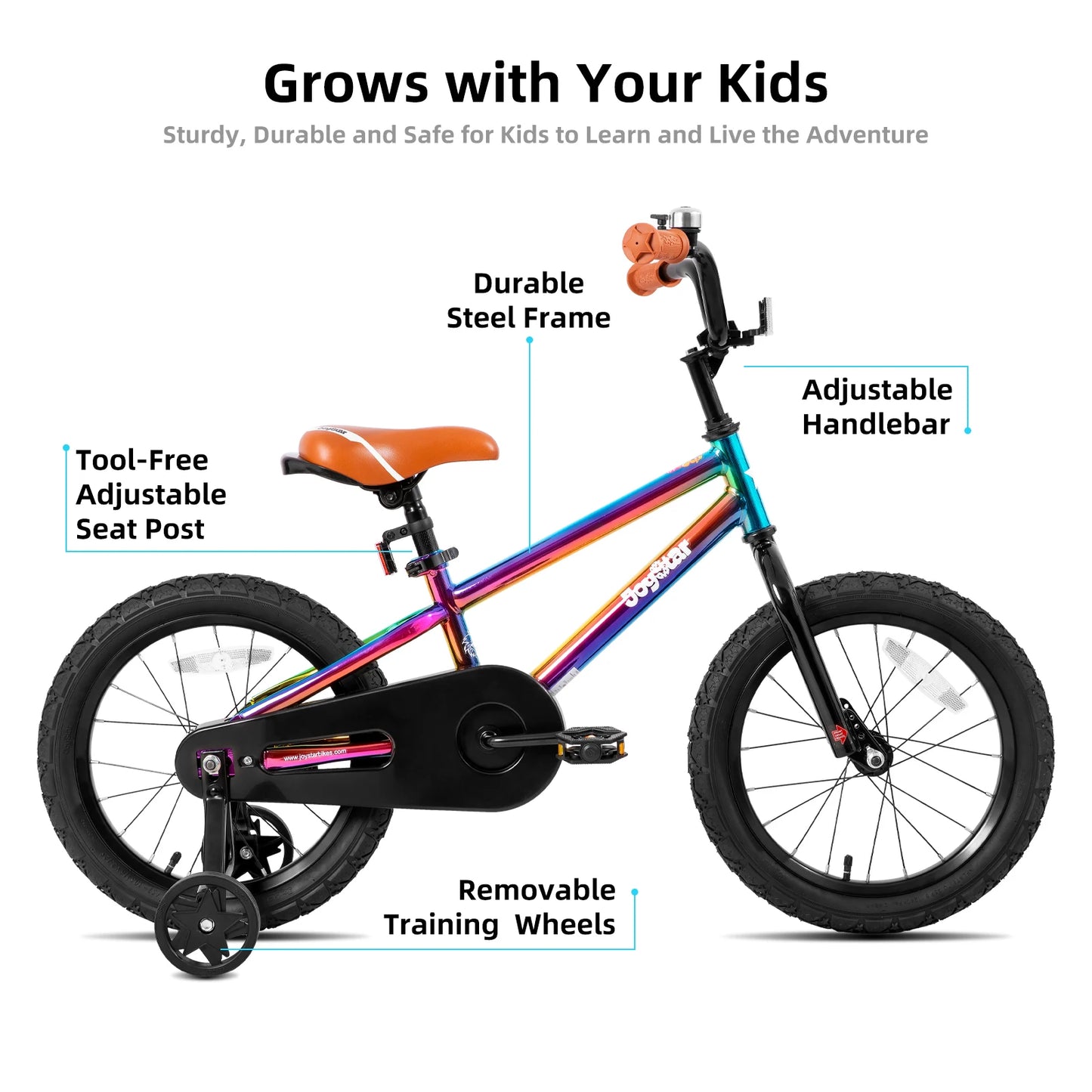 Joystar Kids Bike With Training Wheels BMX Style