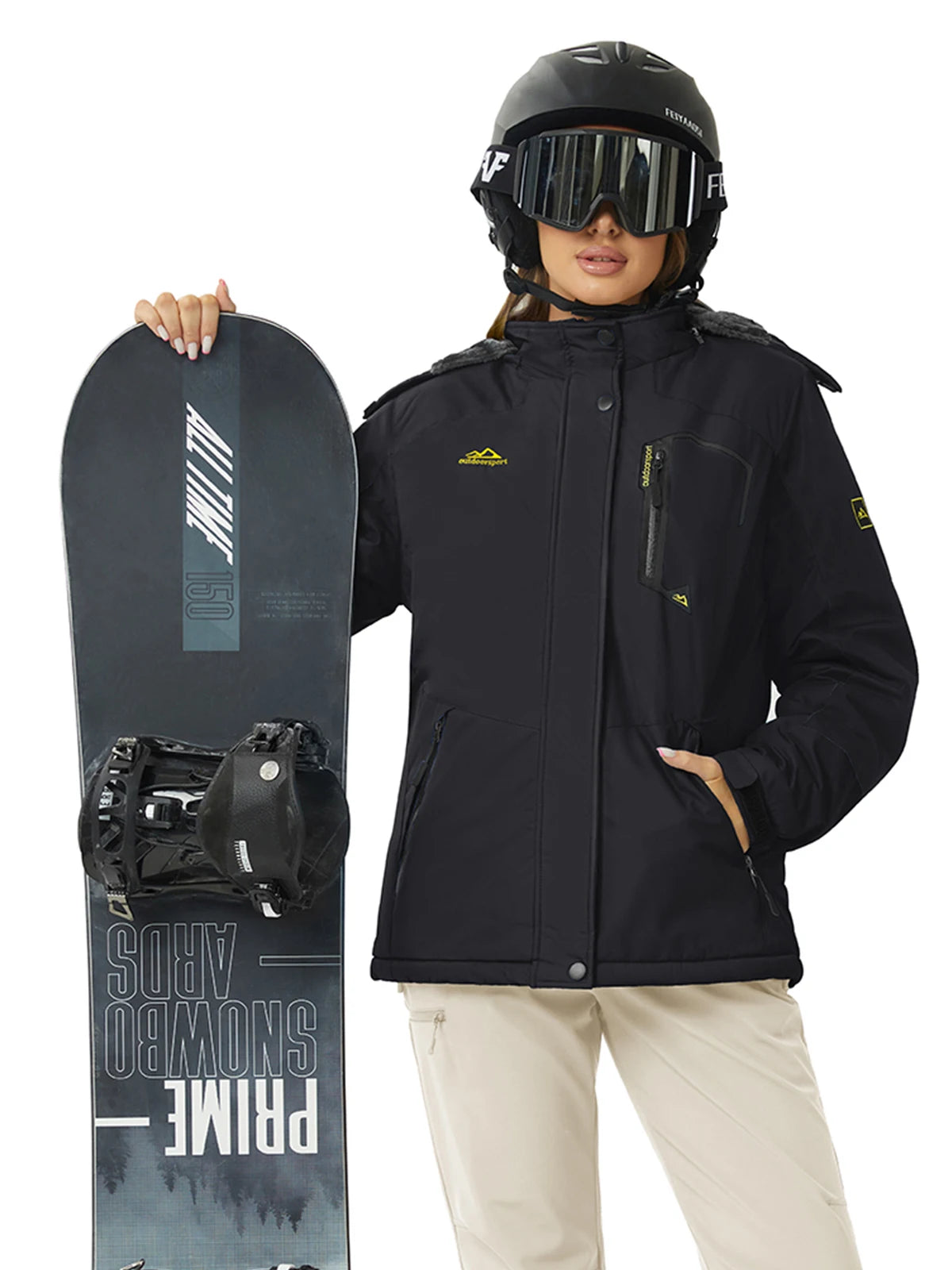 Cavva Women's Waterproof Insulated Ski Jacket With Hood Windproof