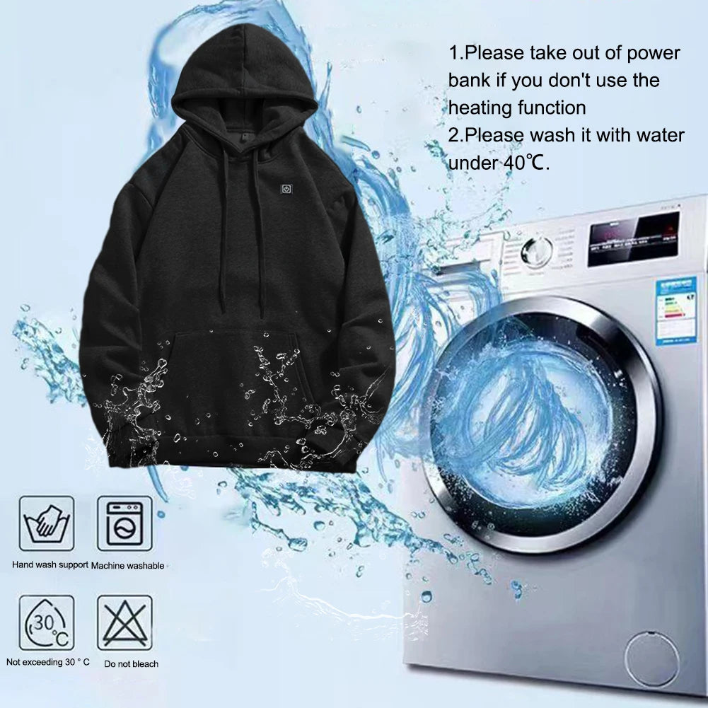 APWIKOGERCN 5 Zone Heated Jacket USB Rechargeable