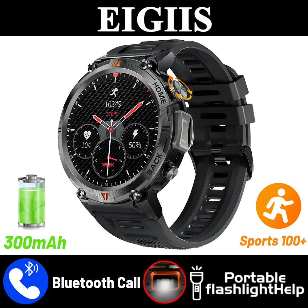 EIGIIS Bluetooth Call Smartwatch For Men With Heart Rate Monitor