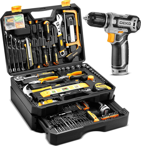 DEKODIY 12V Cordless Drill Tool Set Toolbox Organizer