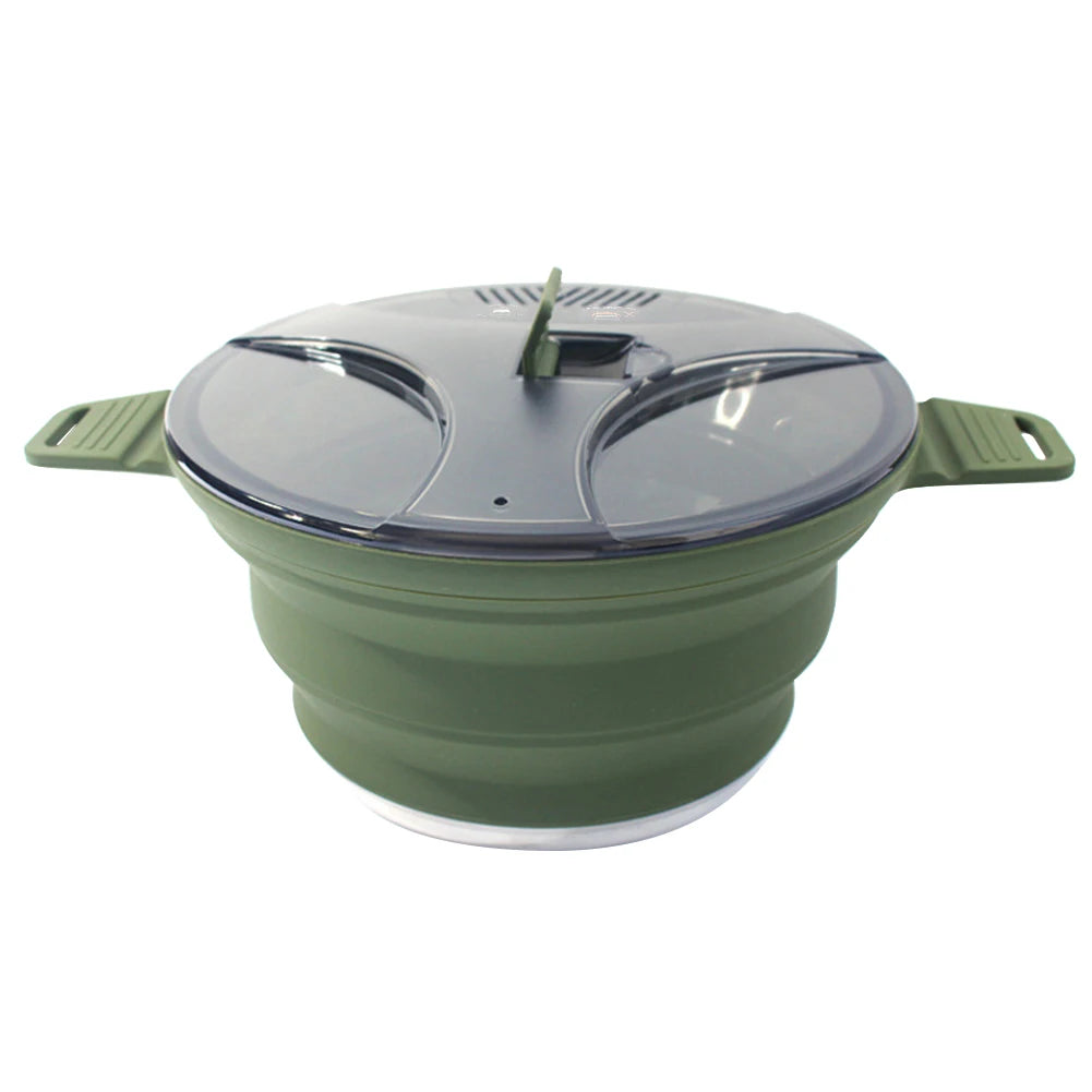 Shunmaii Foldable Camping Cook Pot Heat Resistant Hiking And Travel