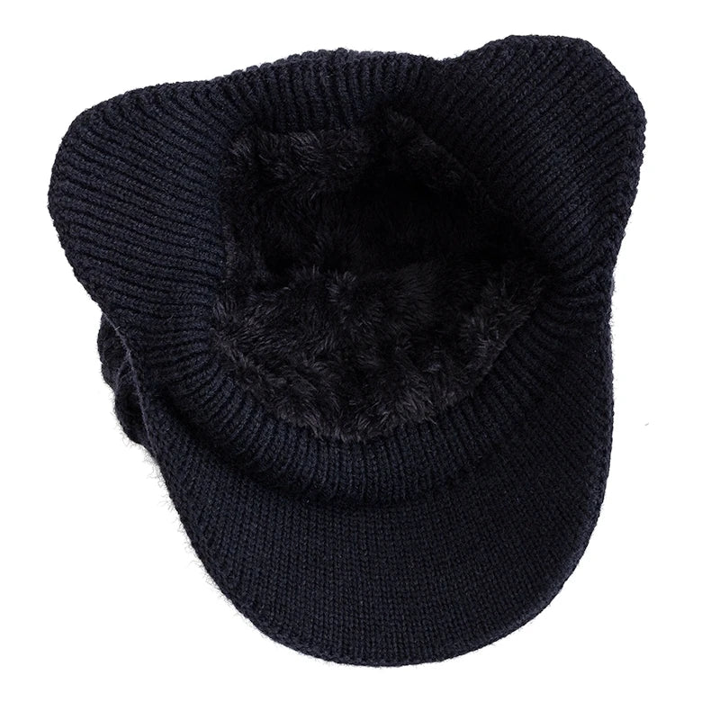 CN Sichuan Winter Plush Fur Lined Earflap Beanie Hat For Adults