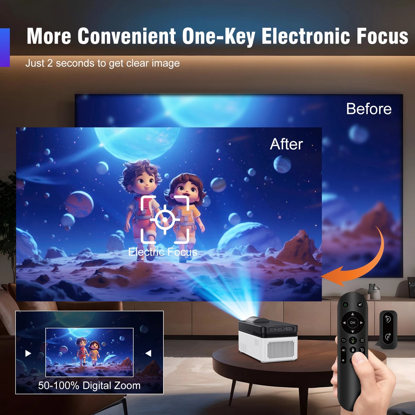 Magcubic HY450 Ultra Short Throw Projector 1080P Home Theater