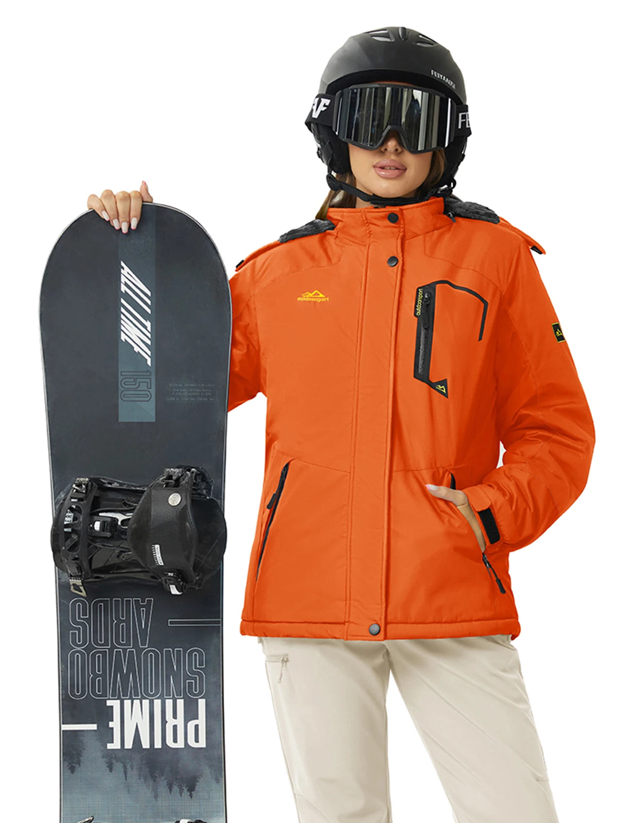 Cavva Women's Waterproof Insulated Ski Jacket With Hood Windproof