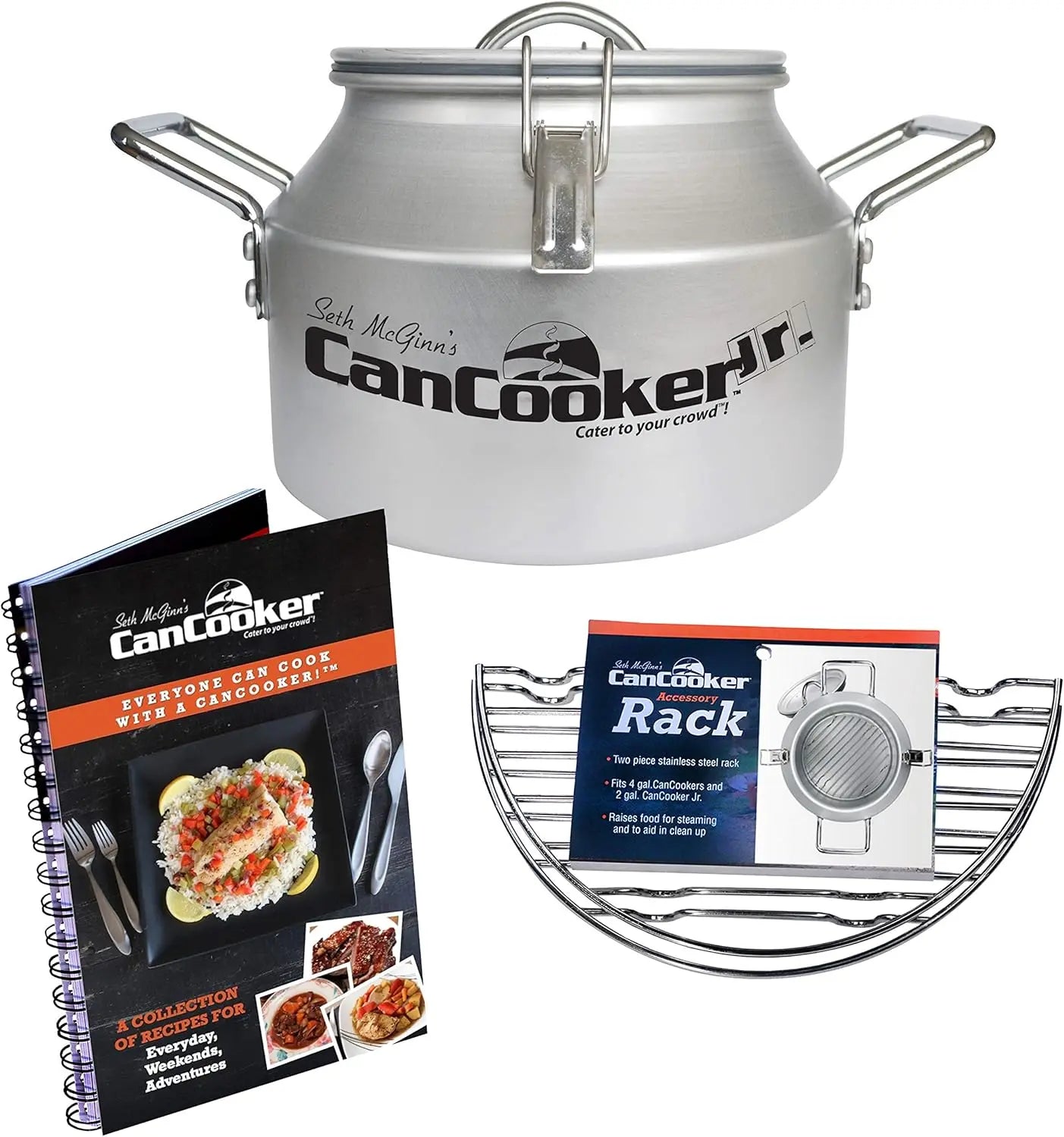 YTYIN Camping Cookware Junior Kit Steam Cooker Cooking Rack Cookbook