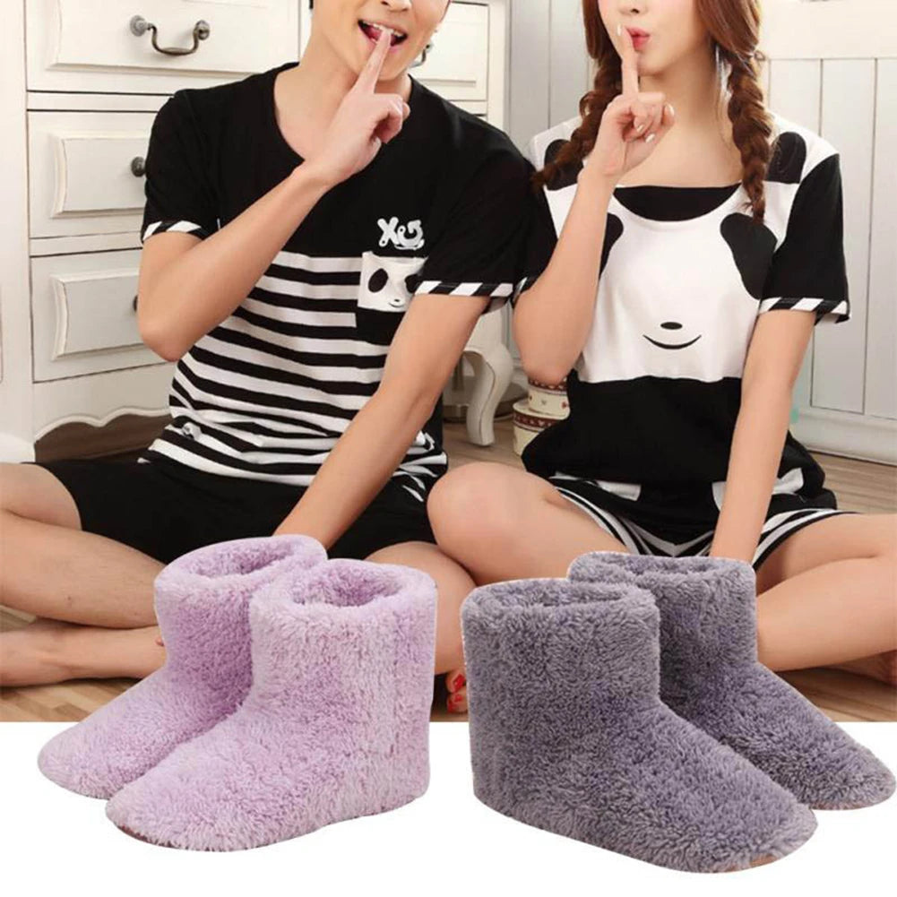 APWIKOGERCN Electric Heated Slippers for Men and Women Winter Warmth