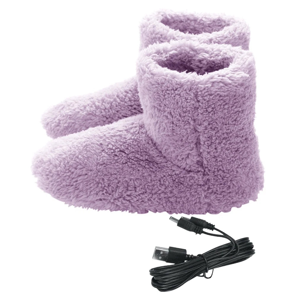 APWIKOGERCN Electric Heated Slippers for Men and Women Winter Warmth
