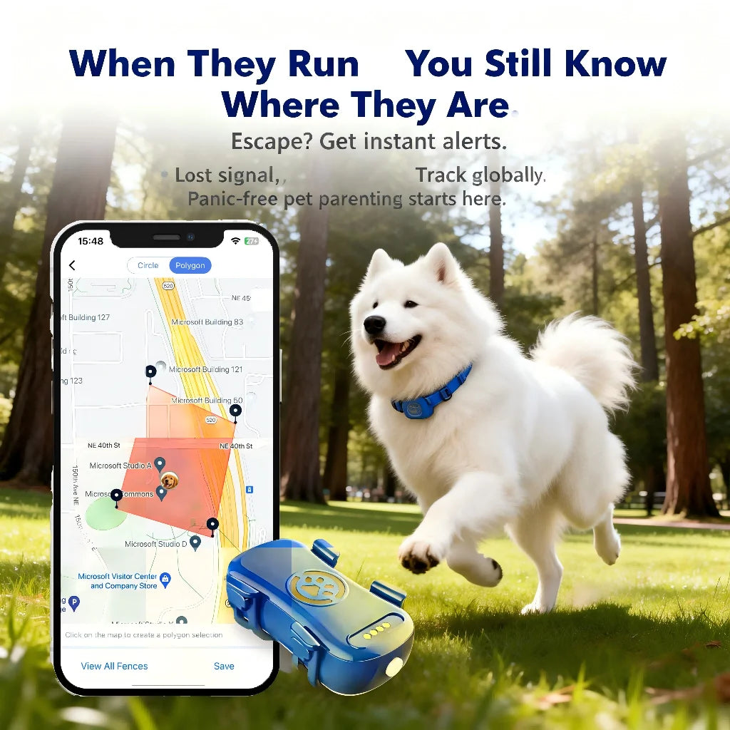 WANWAYTECH GPS Pet Tracker For Dogs Cats