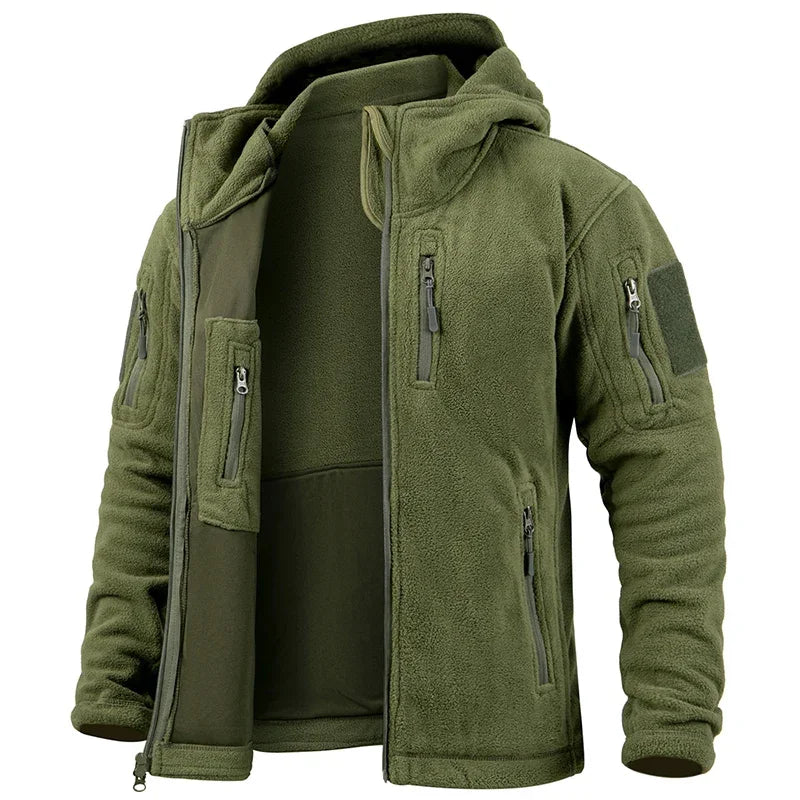 ReFire Gear Men's Hunting Fleece Jacket Tactical Warm Winter Zip
