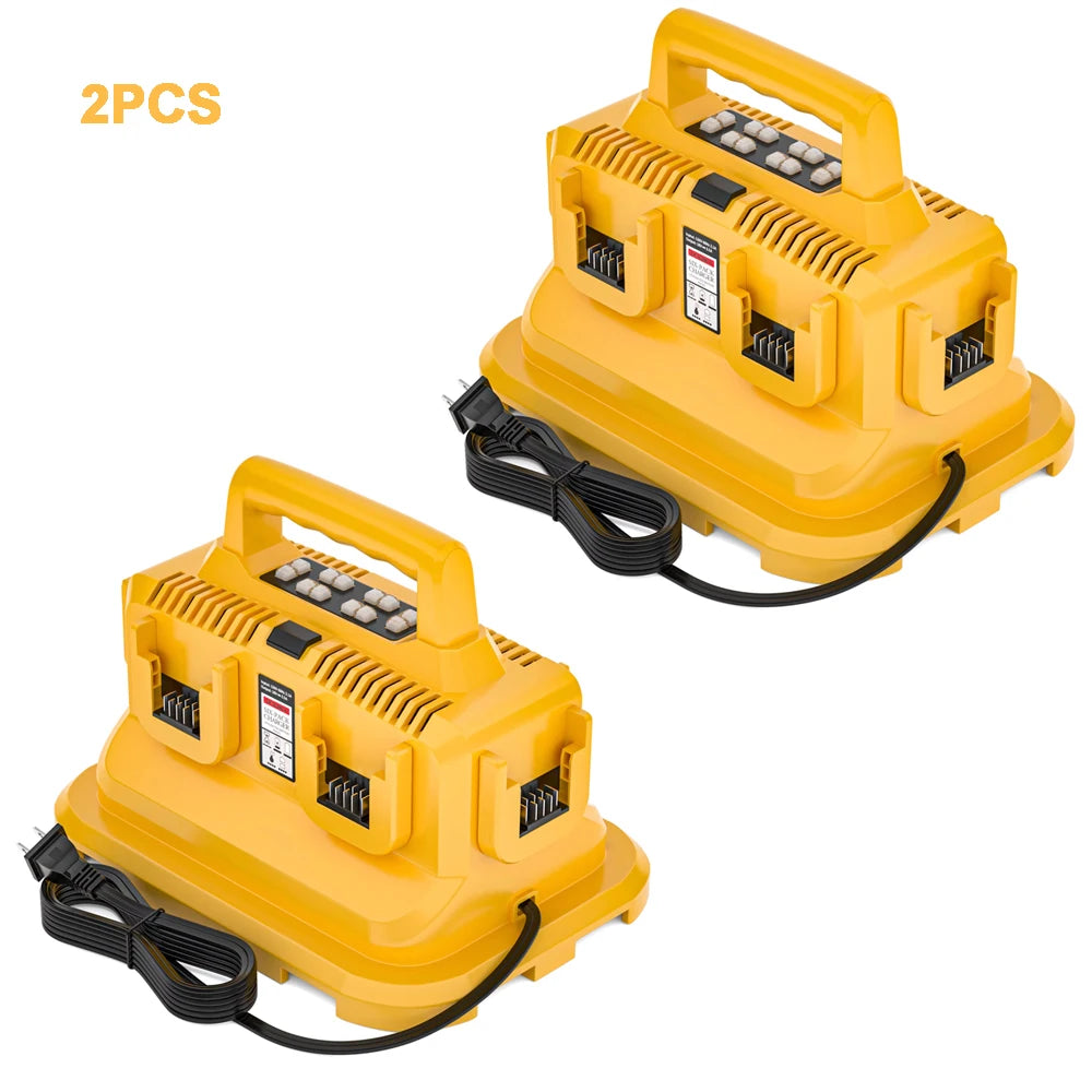 JYJZPB Six Port Rapid Battery Charger Station For Dewalt Flexvolt 20V 60V