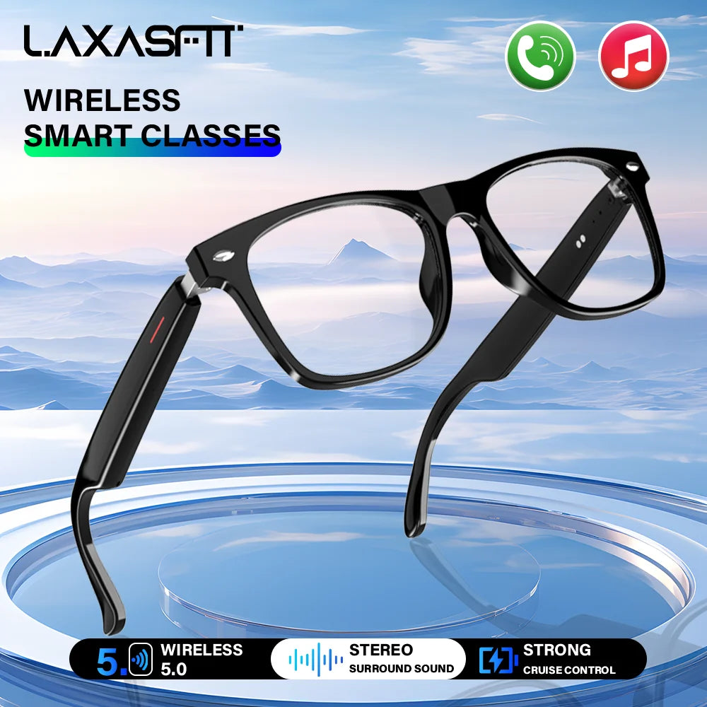 LAXASFIT Smart Bluetooth Glasses UV Protective Eyewear With Voice Assistant