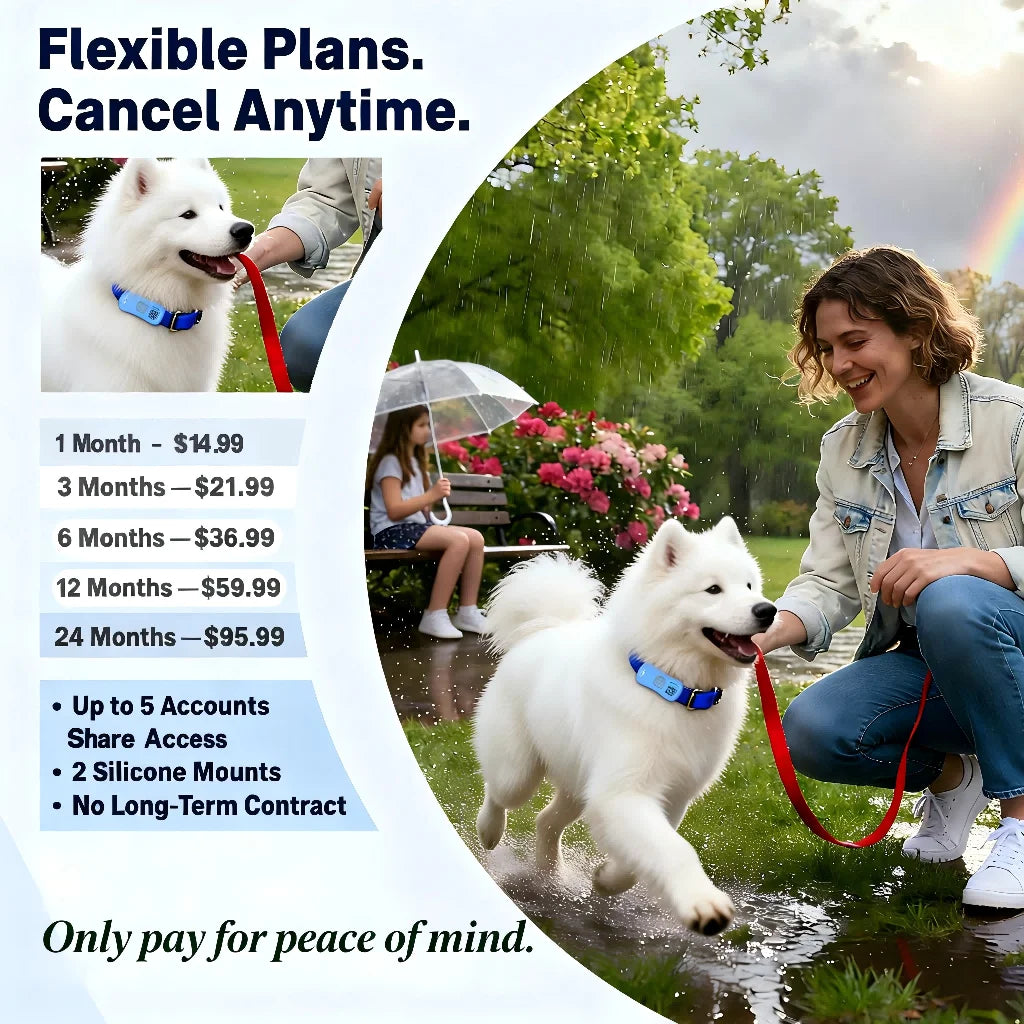 WANWAYTECH GPS Pet Tracker For Dogs Cats