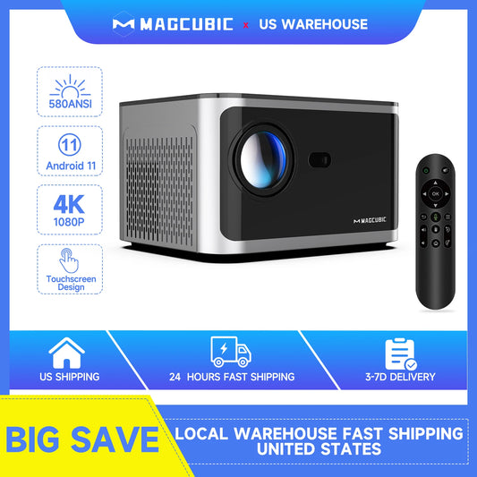 Magcubic HY350 Pro Projector Android 11 4K WiFi6 Voice Control