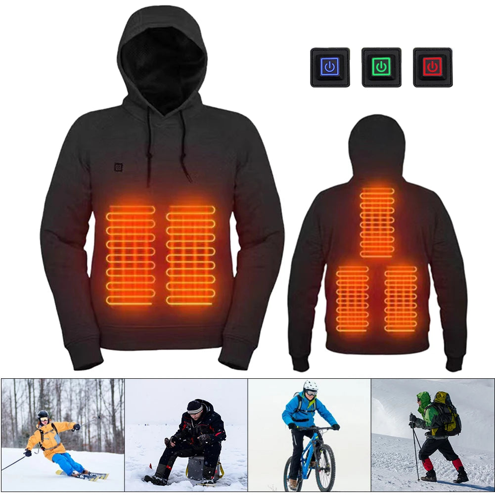 APWIKOGERCN 5 Zone Heated Jacket USB Rechargeable