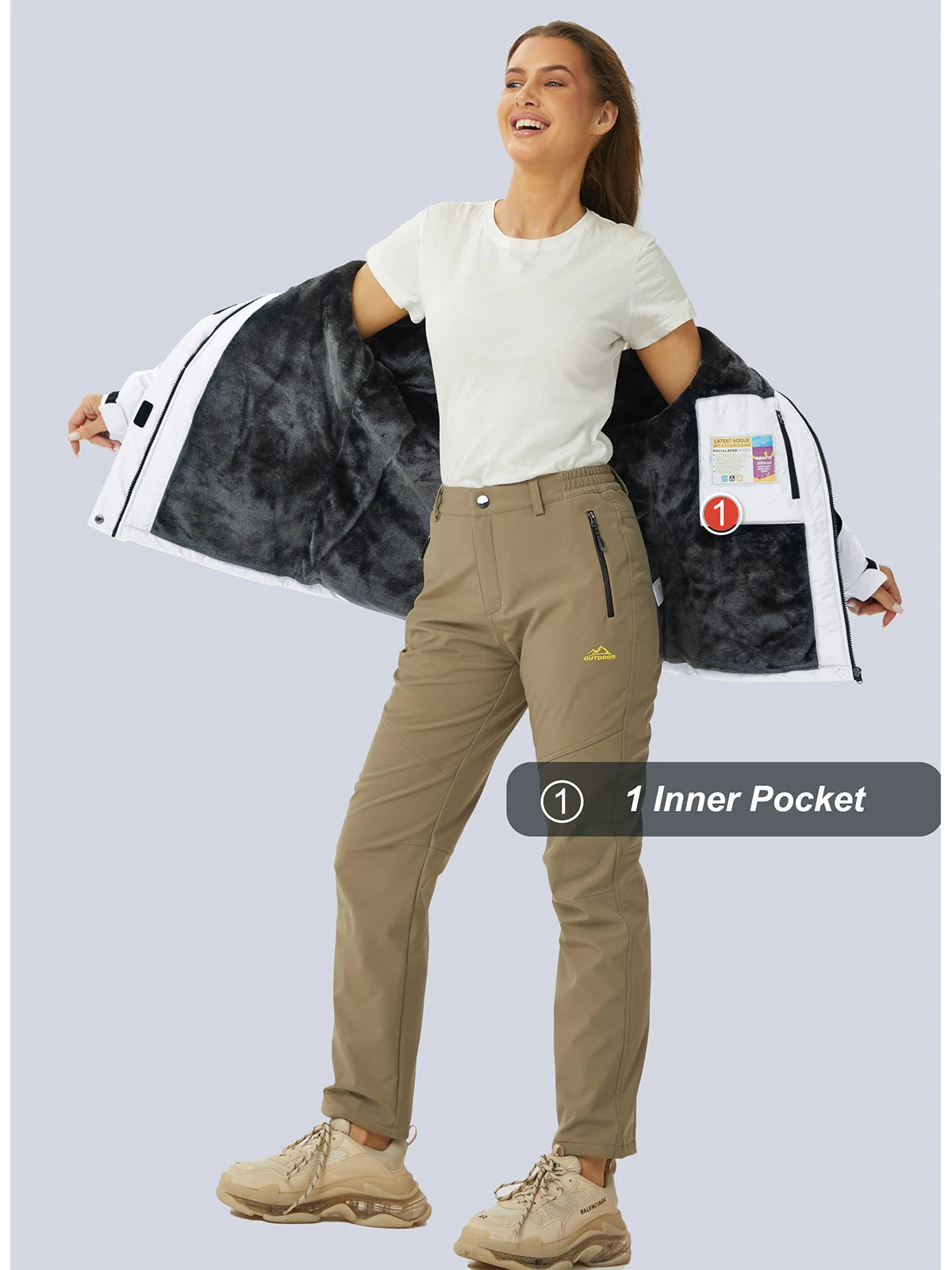 Cavva Women's Waterproof Insulated Ski Jacket With Hood Windproof