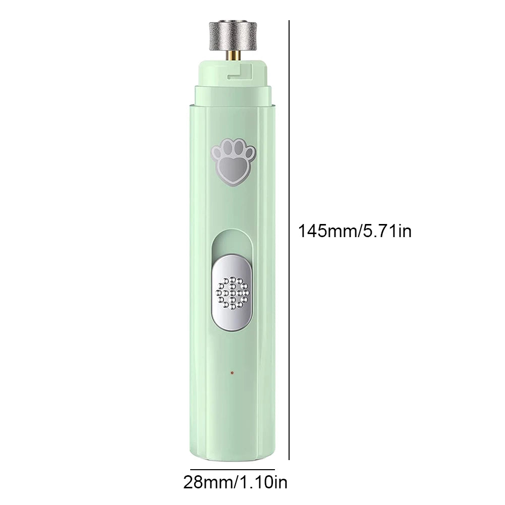 Shunmaii Electric Dog Nail Grinder LED Light USB Rechargeable