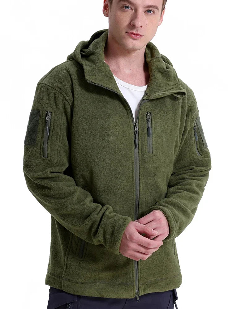ReFire Gear Men's Hunting Fleece Jacket Tactical Warm Winter Zip