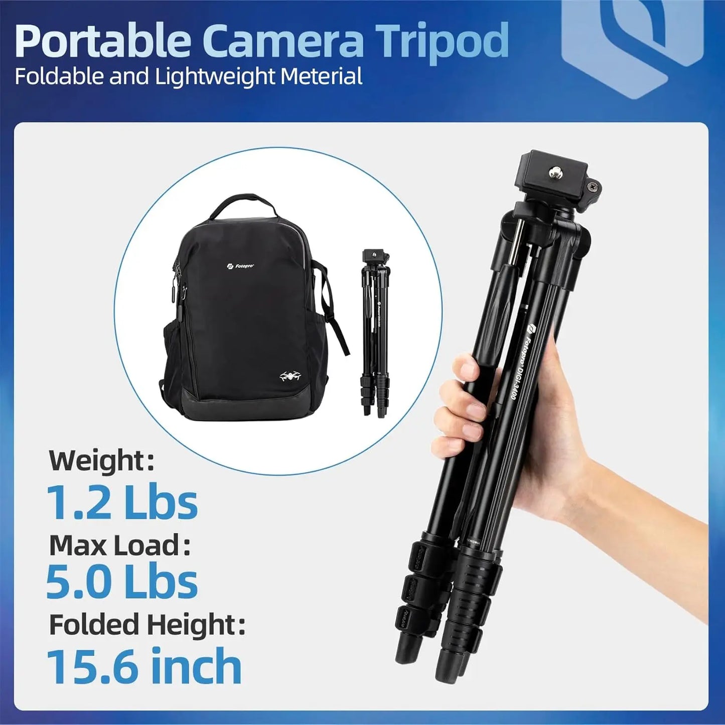 Fotopro DIGI-3400 Camera Tripod With Wireless Remote