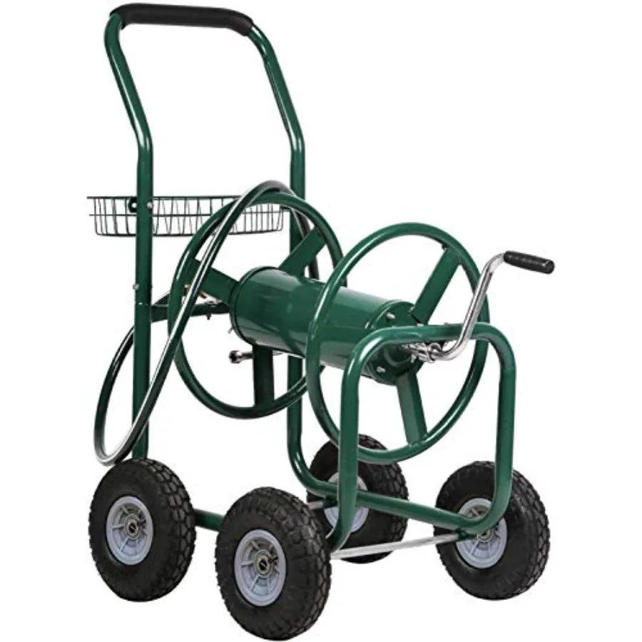 High-concerned Patio Hose Reel Cart With Wheels For Lawn Care