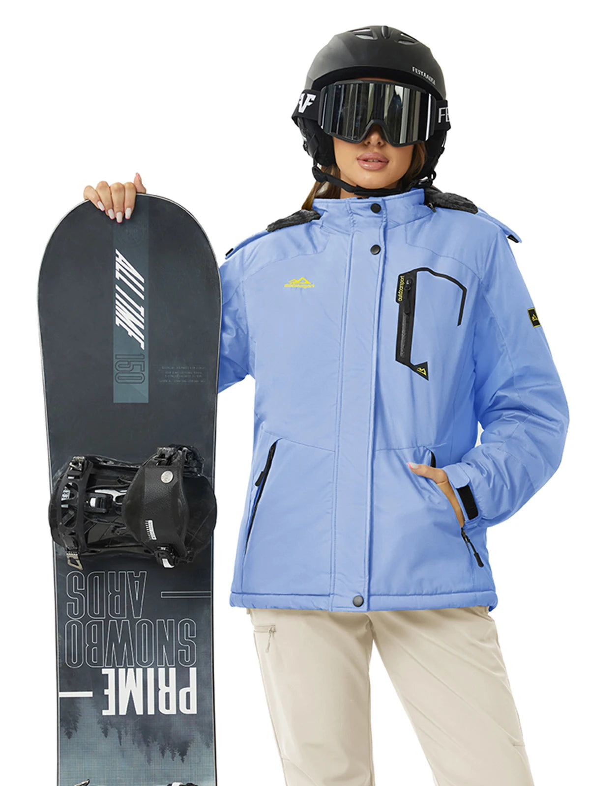 Cavva Women's Waterproof Insulated Ski Jacket With Hood Windproof