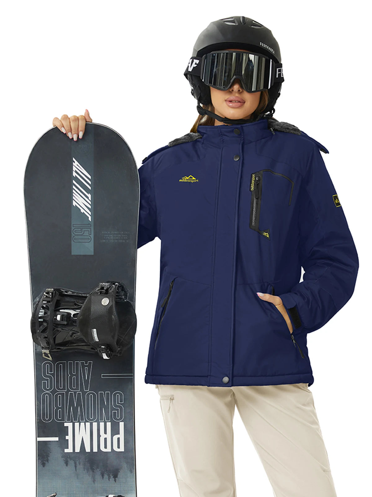 Cavva Women's Waterproof Insulated Ski Jacket With Hood Windproof