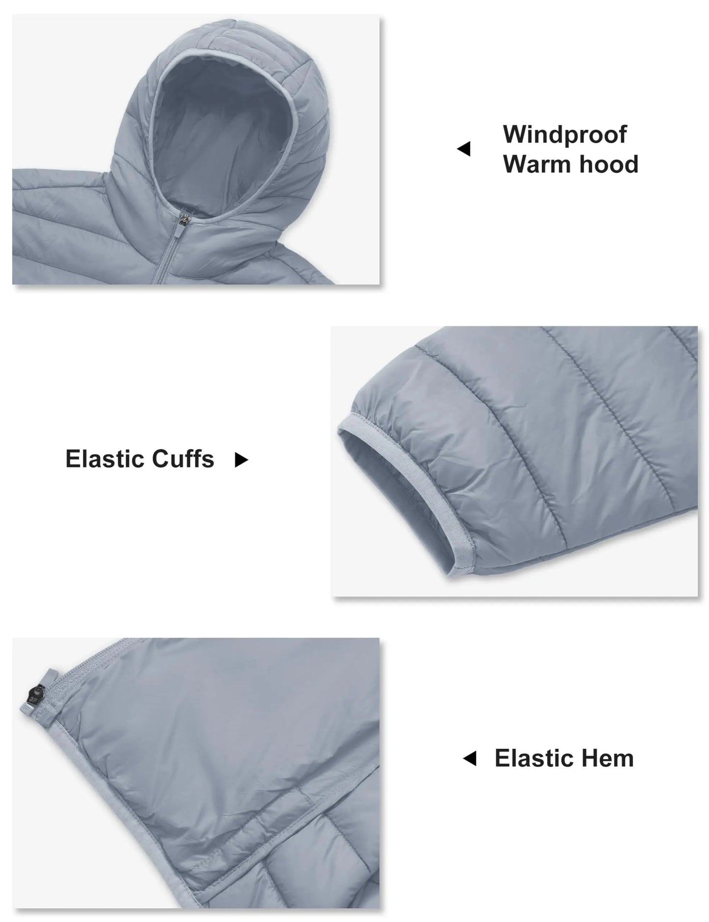 Cavva Mens Lightweight Puffer Jacket Hooded Water Resistant