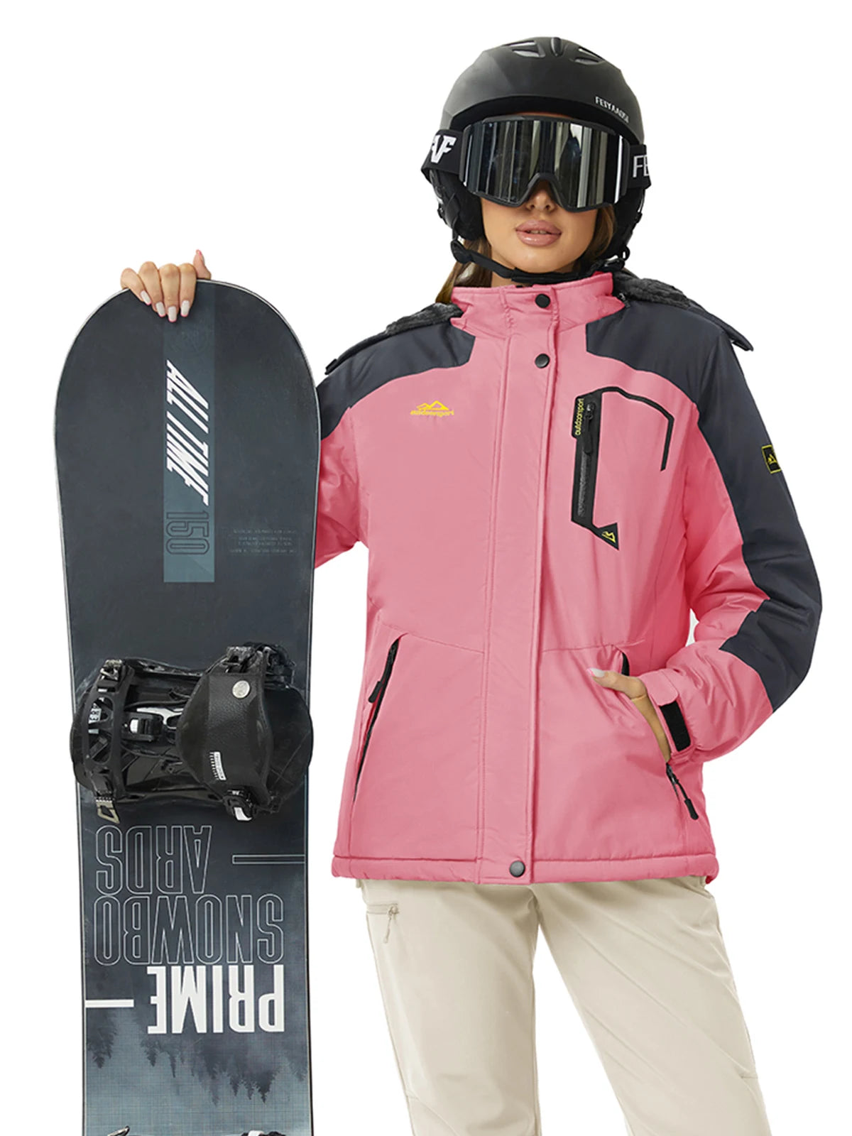 Cavva Women's Waterproof Insulated Ski Jacket With Hood Windproof