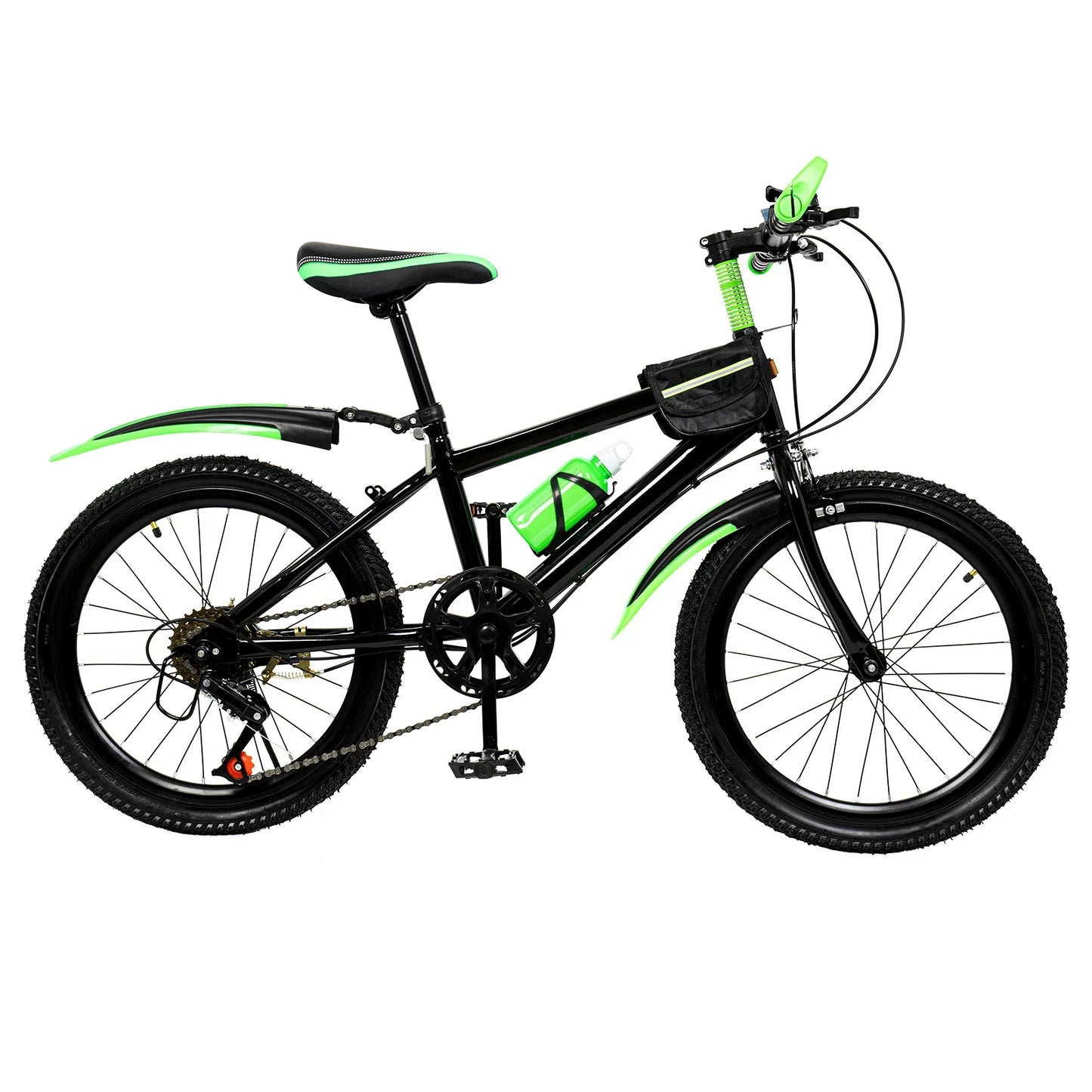 Fork 7 Speed Mountain Bike For Kids Unisex Disc Brakes