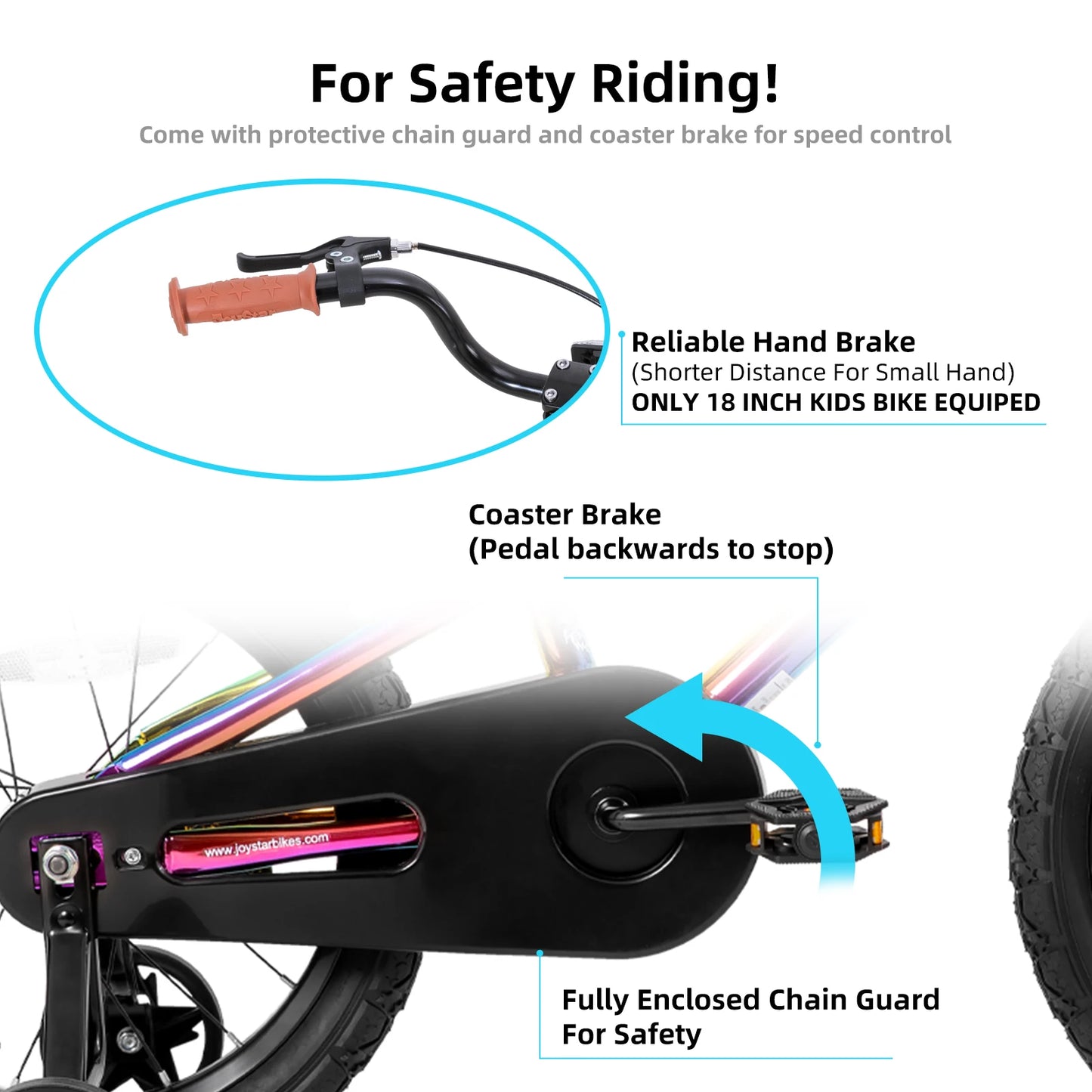 Joystar Kids Bike With Training Wheels BMX Style