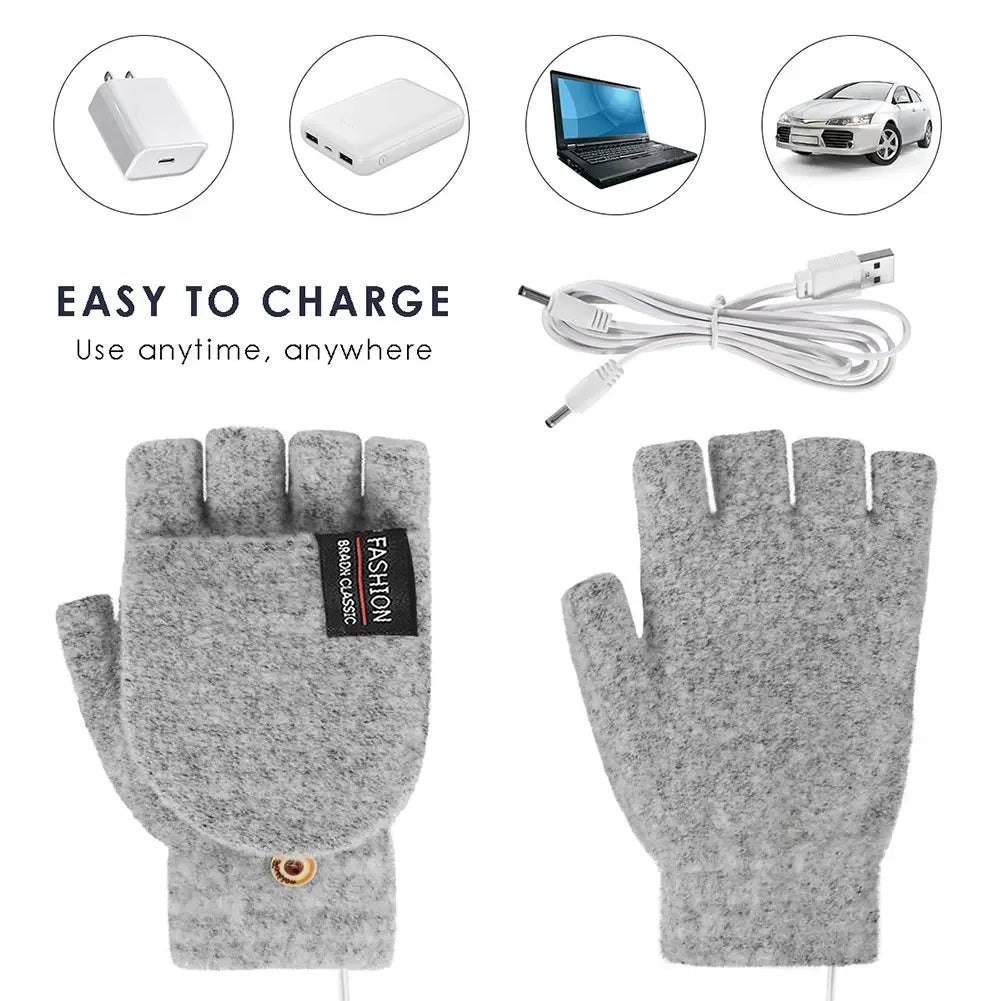 Shunmaii USB Heated Gloves with Double-Sided Touchscreen