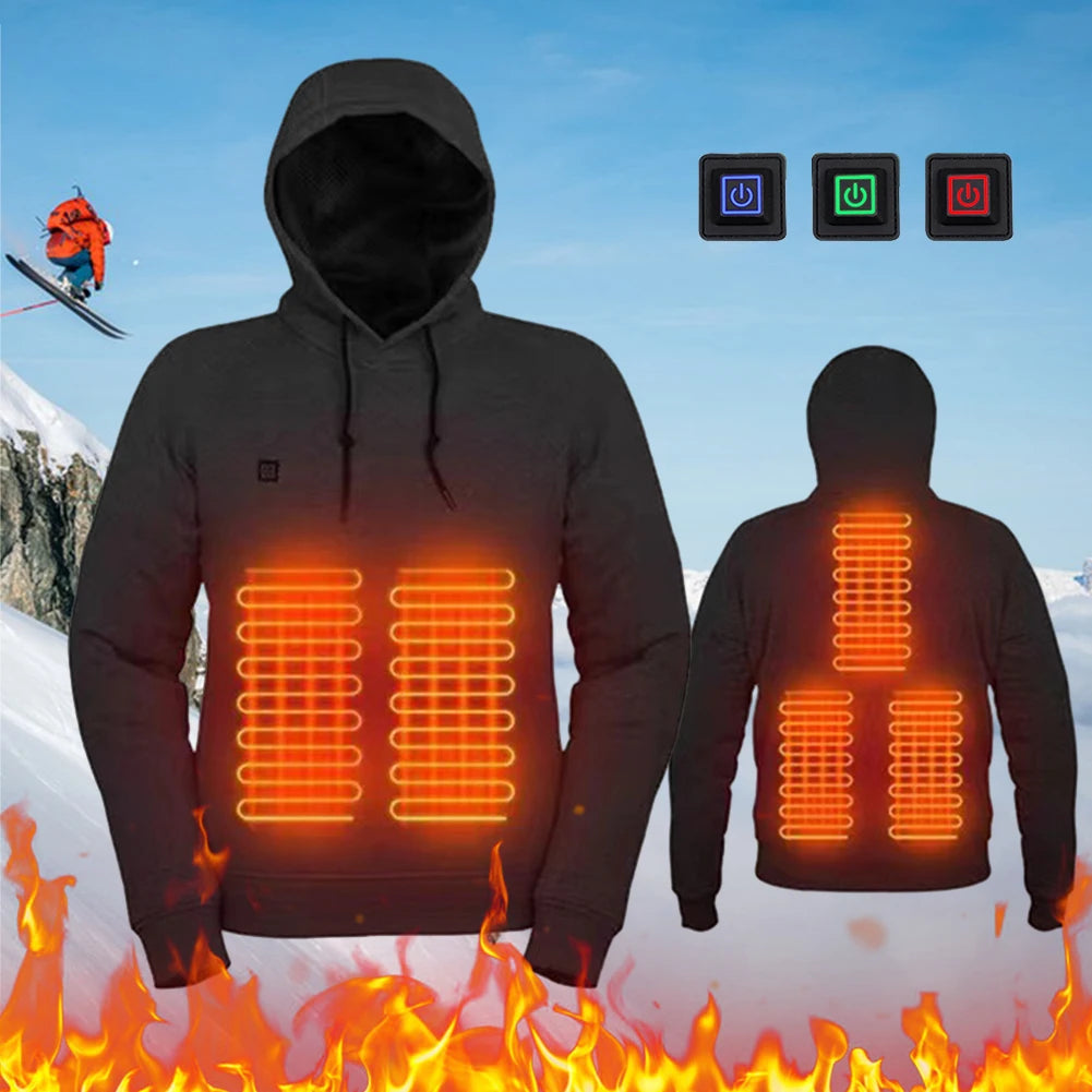 APWIKOGERCN 5 Zone Heated Jacket USB Rechargeable