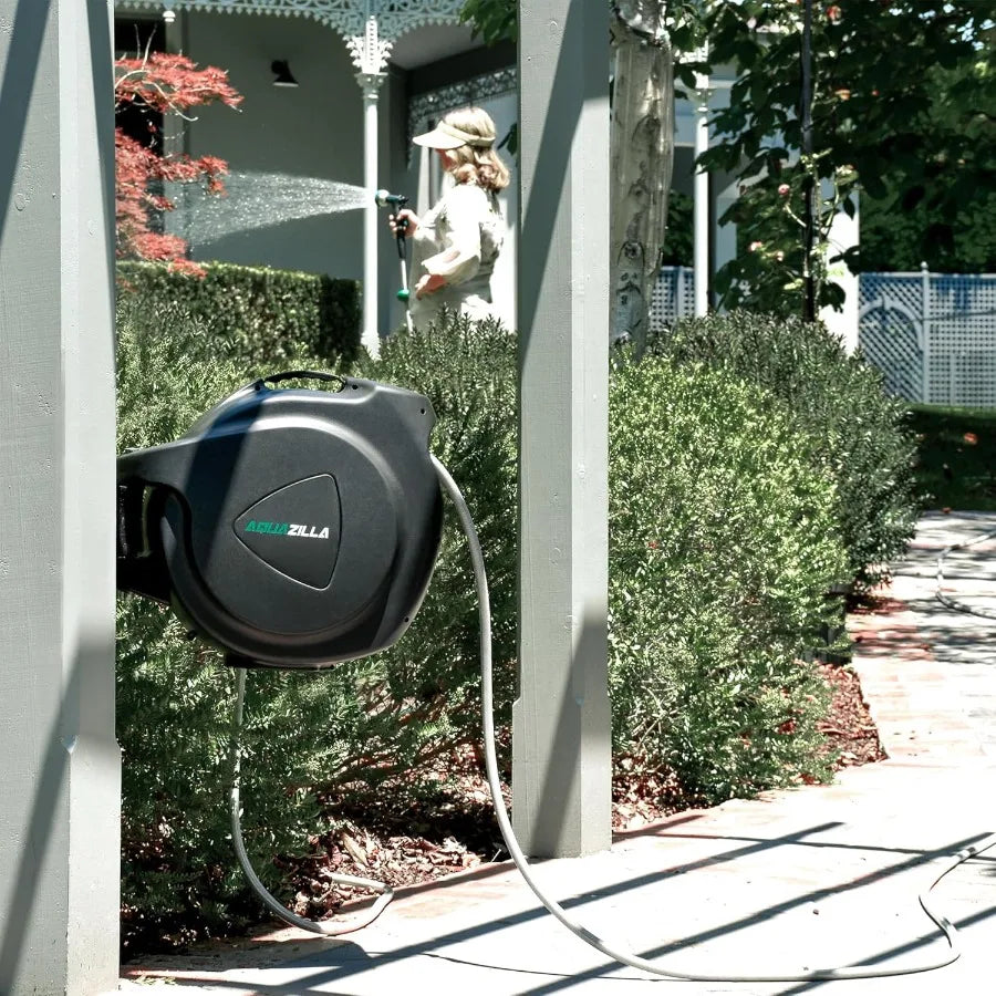 Hign-concerned Retractable Garden Hose Reel With Wall Mount